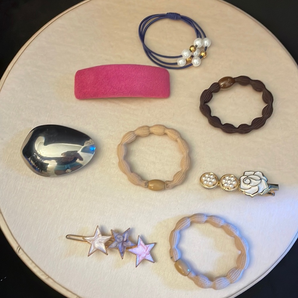 Brand new barrette and hair tie assortment